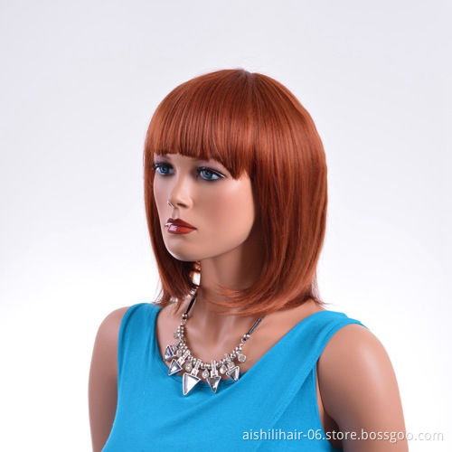 Wholesale lots of the best-selling claybank short synthesis wig bob for  the brazilians women